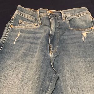 Blue jeans size 26 high rise straight fit